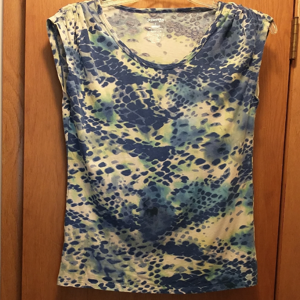 St. John's Bay Multicolor Short Sleeve Top